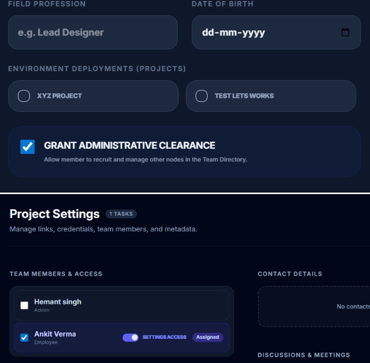 Role Based Access Control - Secure data sovereignty for team and client collaborators