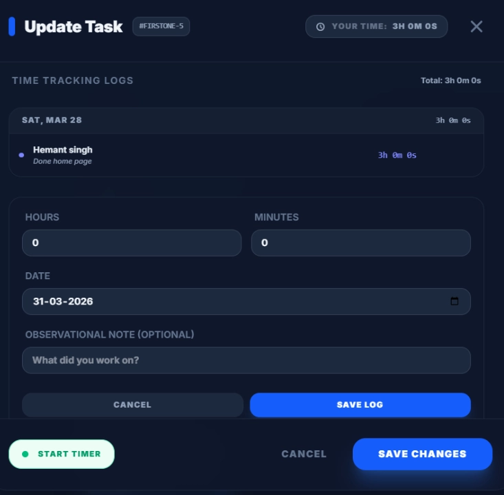 Task Time Tracking - Precise work logging for agency billing